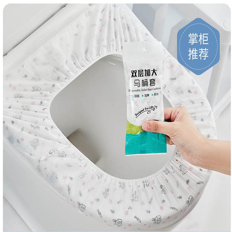 Disposable Toilet Mat Thickened Universal Summer Portable Slip-On Seat Cushion Travel Supplies Hotel Smart Toilet Cover 2