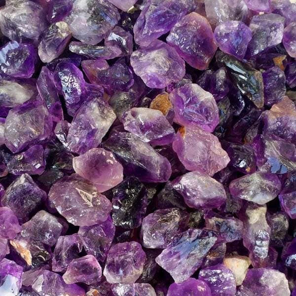 Natural Amethyst Raw Stone Gravel Uruguay Deep Purple Crystal Raw Stone Beads Mineral Raw Materials 1