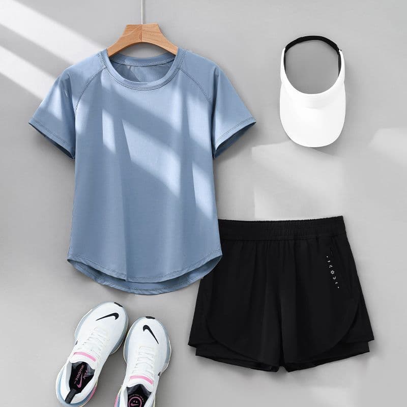 C07 blue + dk476 black [quick-drying and breathable] two-pack