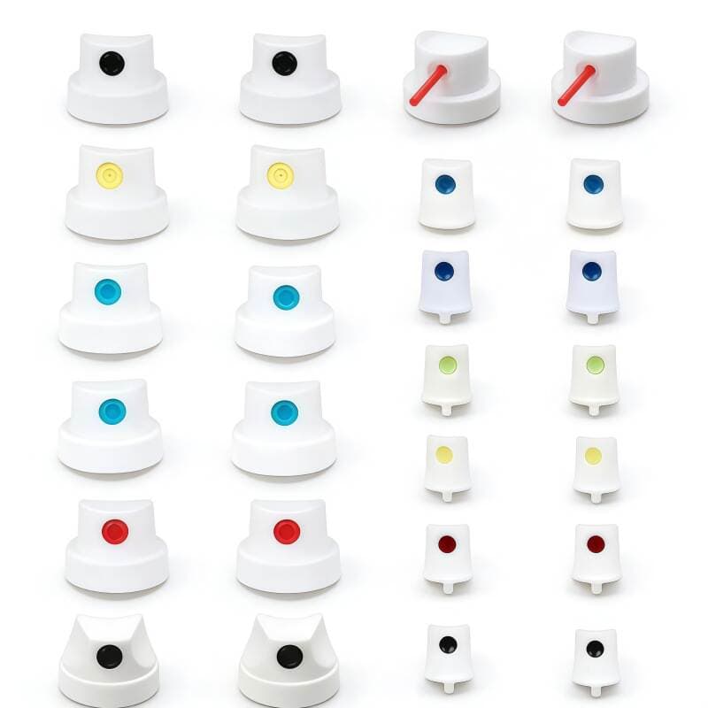 Graffiti Spray Nozzle for Self-Spraying, Aerosol Spray Can Replacement Nozzle, Female Valve Pp Button Female Valve Supply 2