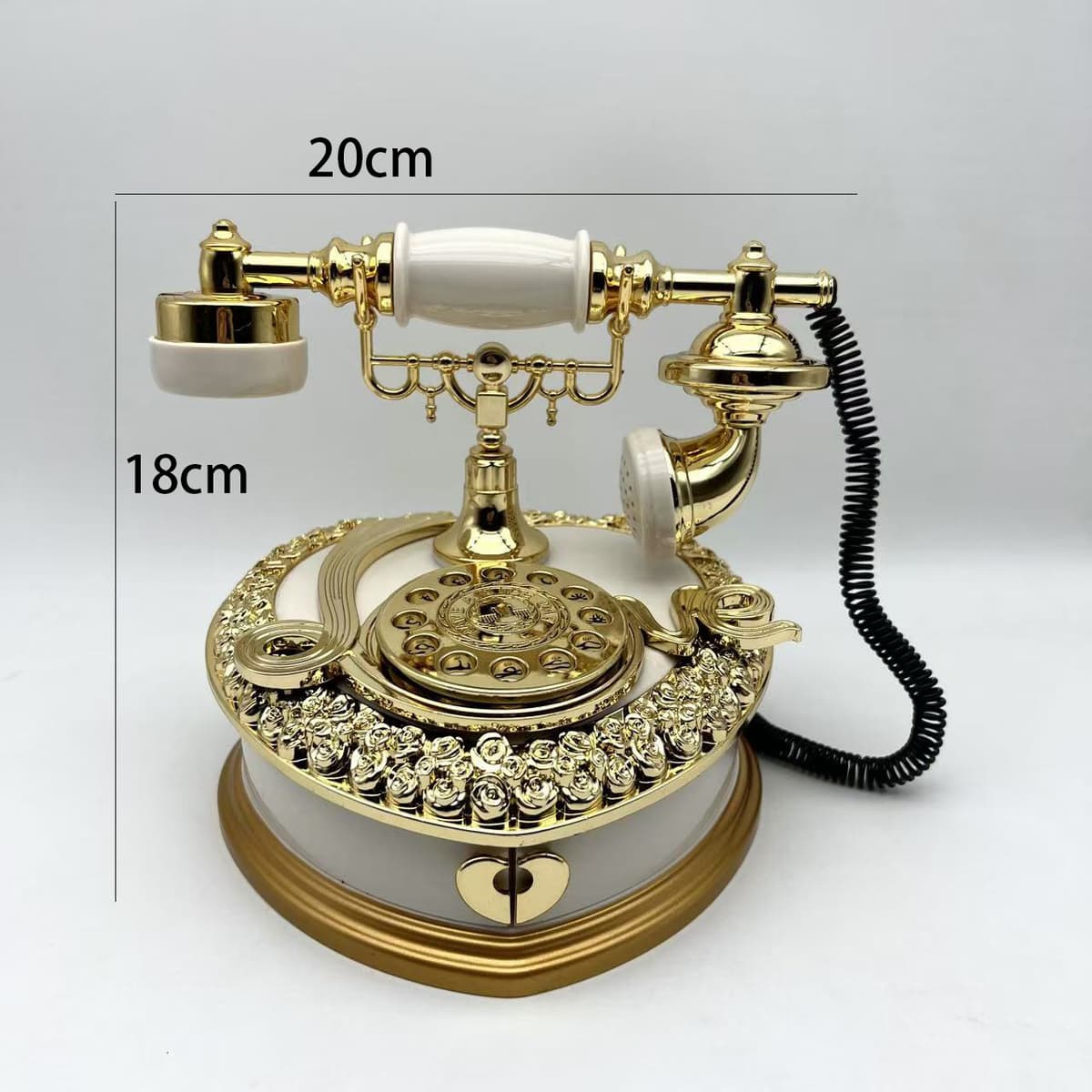 White telephone music box 2031 [550g]