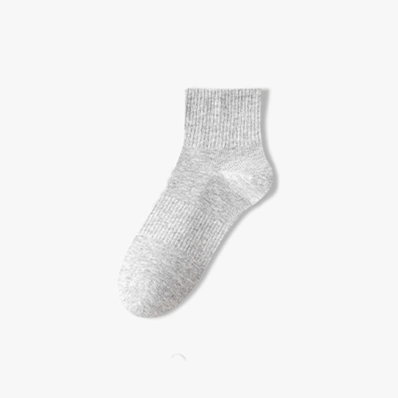 Gray mid-calf socks