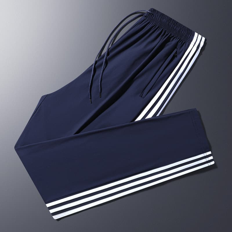 (ice silk quick-drying) three stripes navy blue