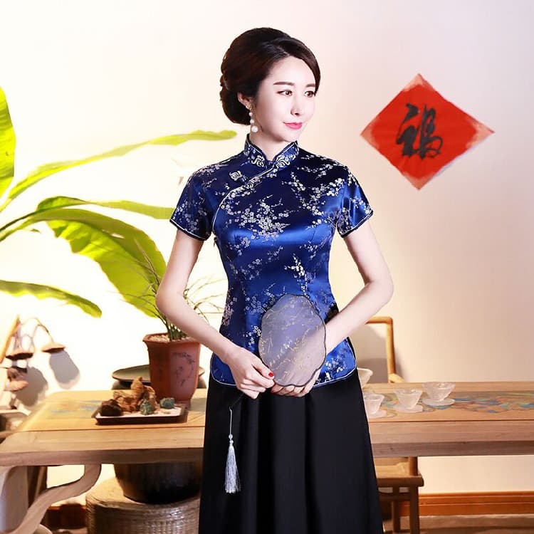Plum Blossom Short Sleeve (Jacket) Upper Green