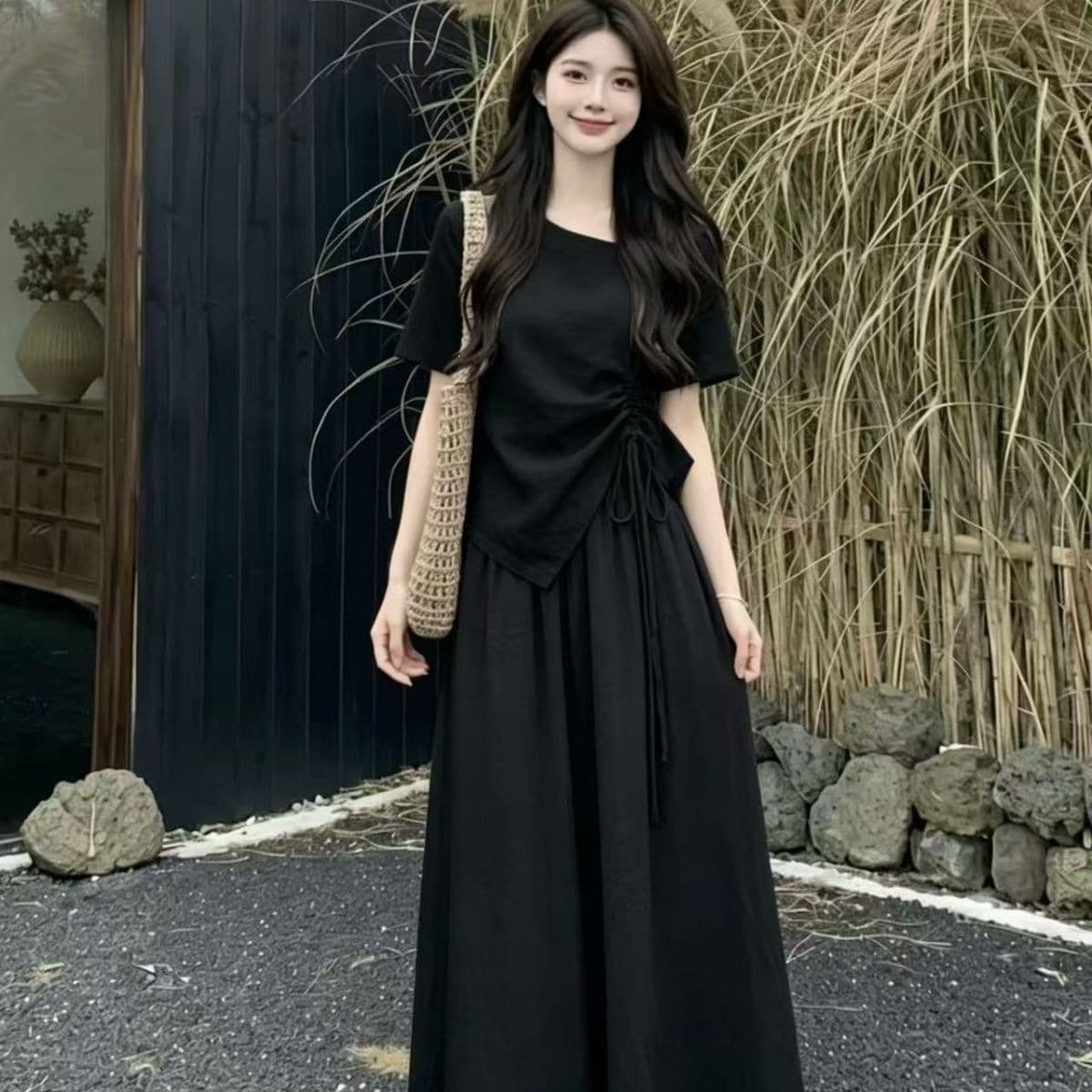 Black (top + pants and skirt)