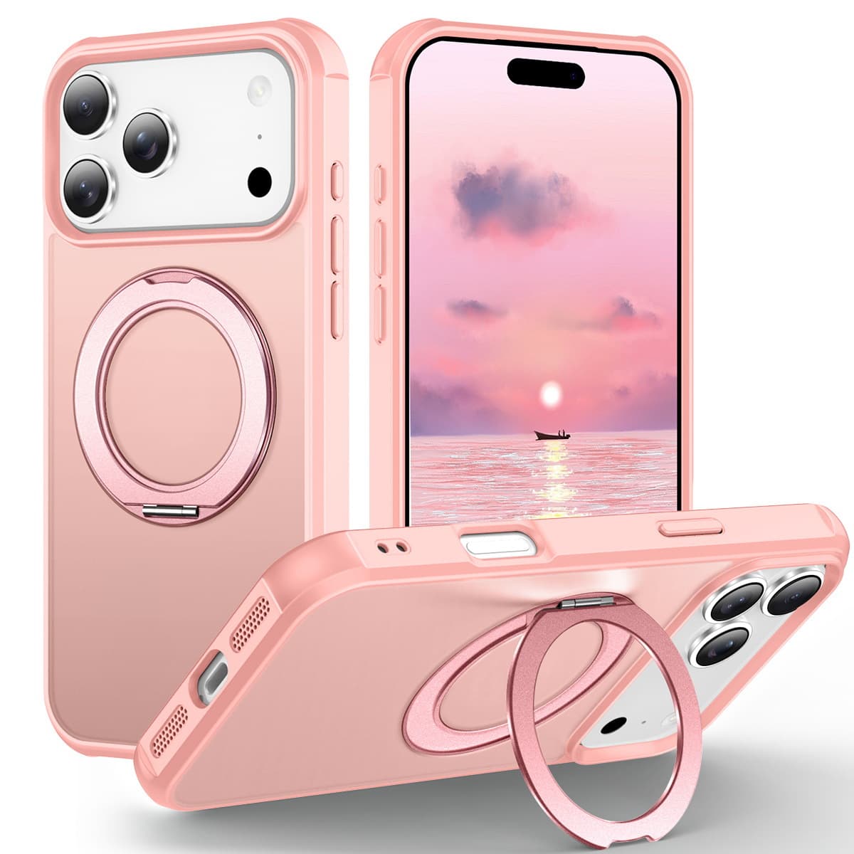 Light pink [360 rotating damping bracket]