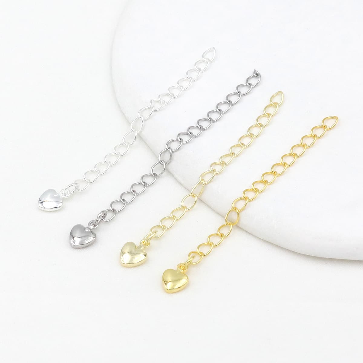 Style 9 three-dimensional heart extension chain