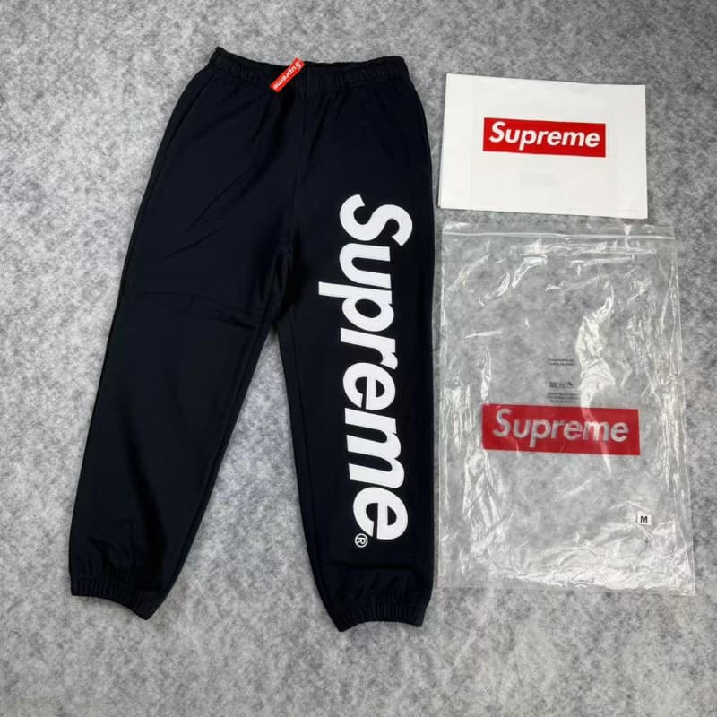 A309#classic big logo hooded sweatpants royal blue