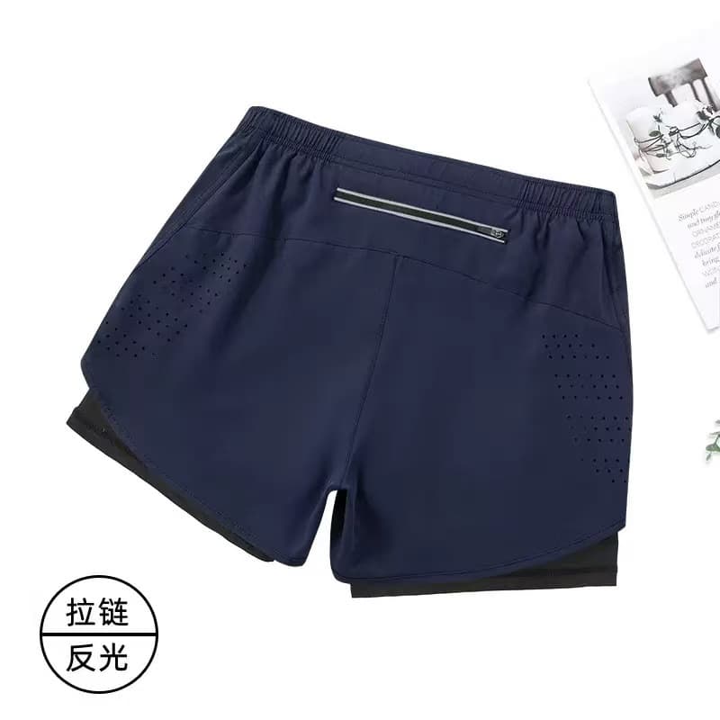 Navy blue + black lining