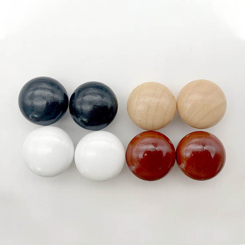 Factory Wholesale Natural Wood Mushroom-Shaped Wooden Handle Single-Hole Drawer Handle Round Wooden Handle Cabinet Drawer Wooden Handle 3