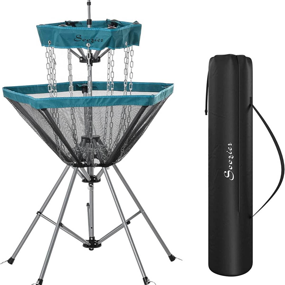 12 Chain Portable Installation-free Metal Frisbee Golf Basket Target Ball Basket Practice Basket Holder for Outdoor Sports 1