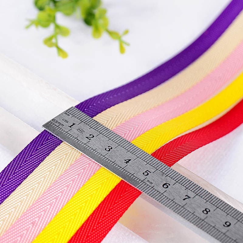 Color herringbone imitation nylon webbing bag accessories backpack shoelace webbing clothing strap ribbon handbag 2