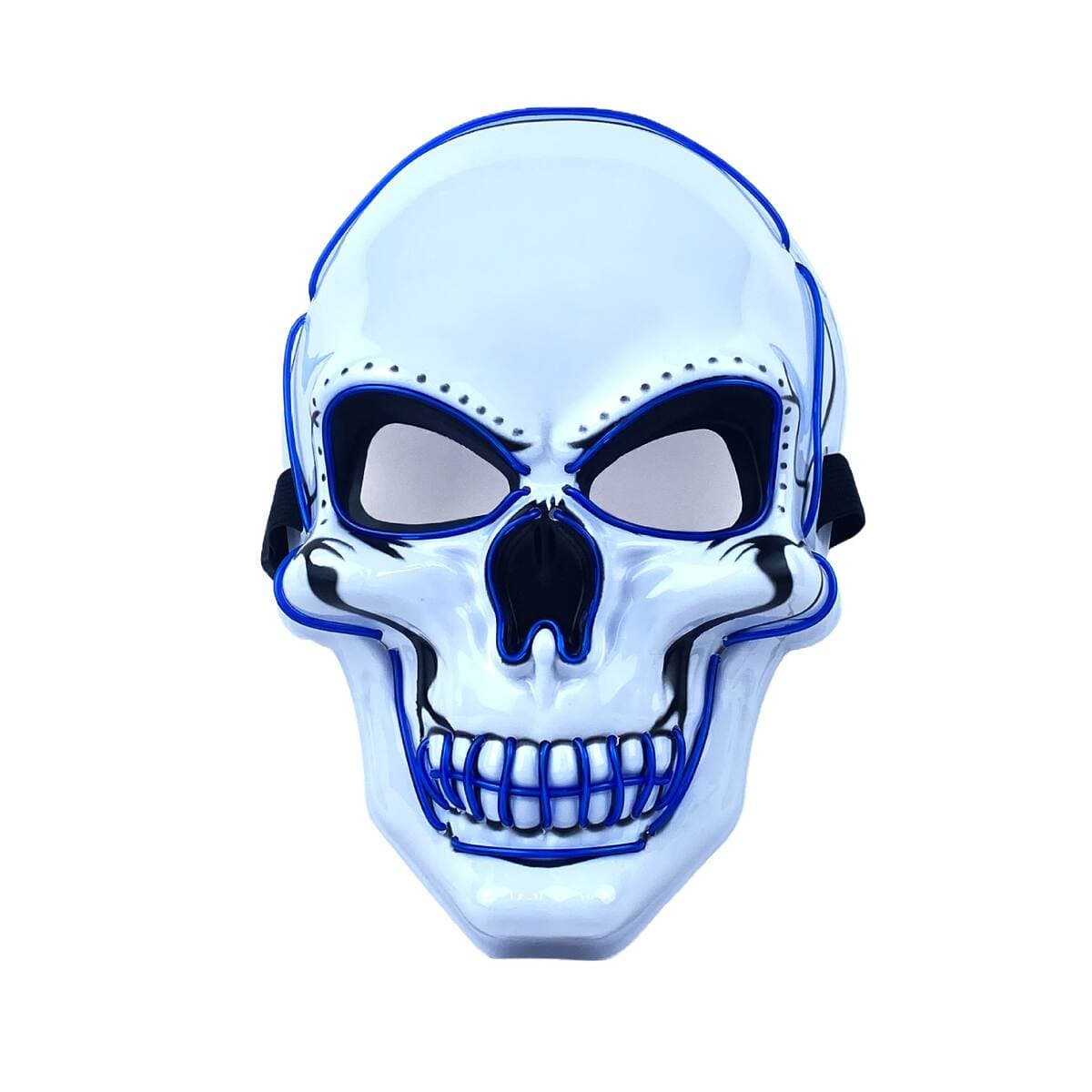 Amazon Halloween Skull Glowing Mask European and American Movie Horror Funny Full Face LED Mask Channel 5