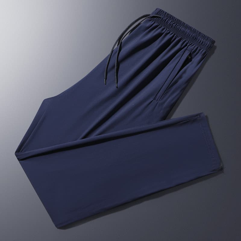 (ice silk quick-drying) solid color navy blue