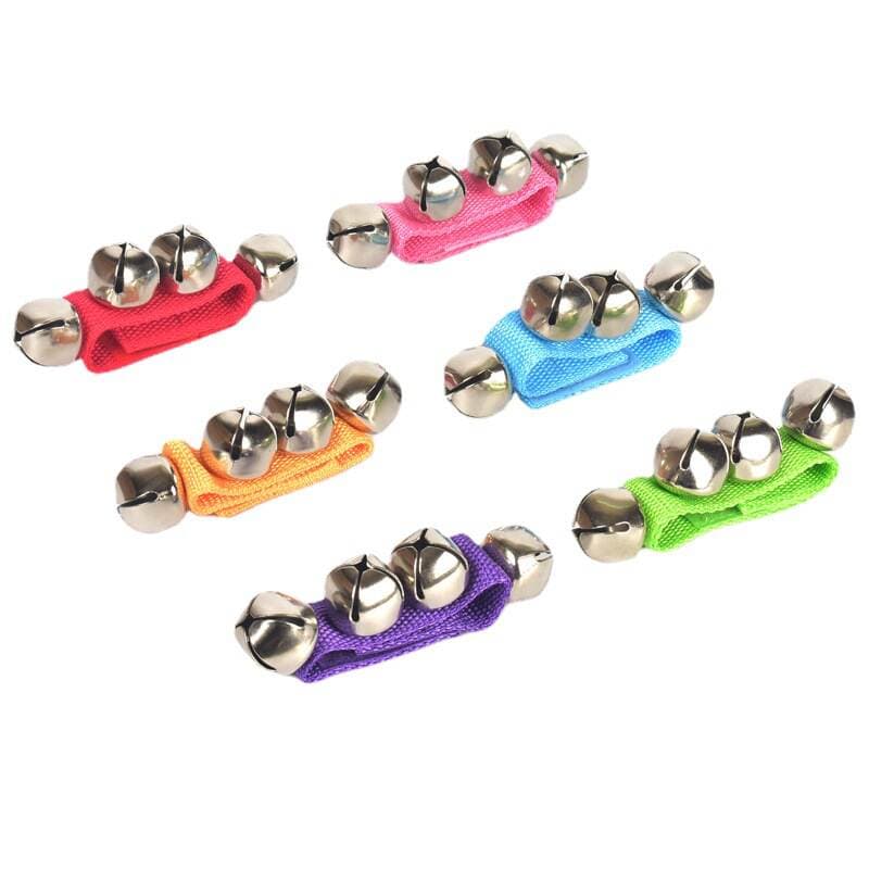 Orff percussion instrument wrist bell baby kindergarten children's dance performance hand bell foot bell hand bell early teaching aid 5