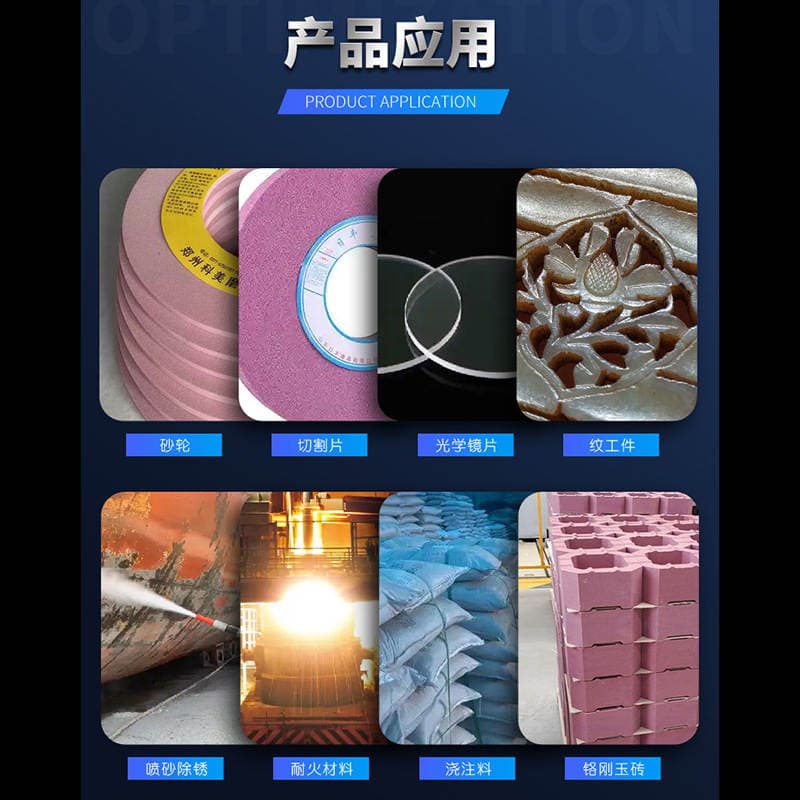 Pink Corundum, High Chrome Corundum, 46 Mesh Grinding Head, Grinding Wheel, Polishing and Sandblasting Powder Corundum, in Stock 3