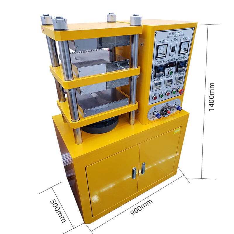 Small Laboratory Flat-Panel Vulcanizer Rubber Plastic Silicone Forming Fully Automatic Electric Tablet Machine Vulcanizer 4