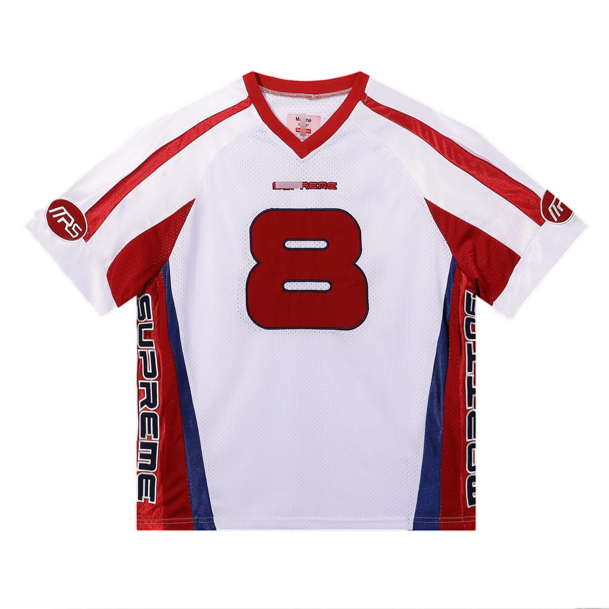 No. 8 jersey white