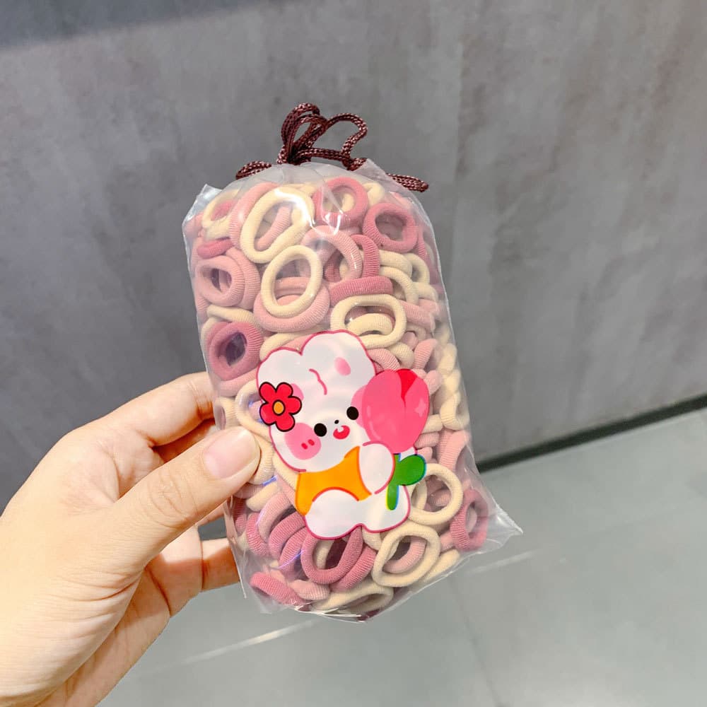 Ebony color 200 pieces [cartoon drawstring bag]