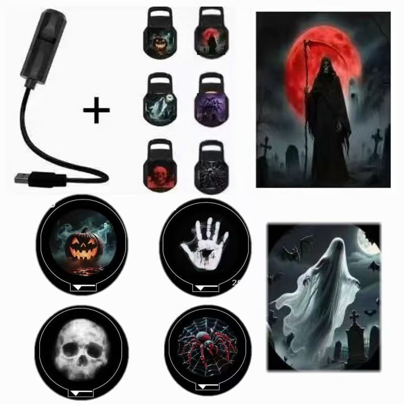1 light + 6 patterns (halloween)