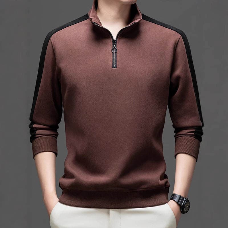 2025 New Autumn and Winter Men's Sweatshirts for Young and Middle-Aged Men's Outdoor Sports and Leisure Stand-Up Collar Zipper Tops and Jackets 11 1