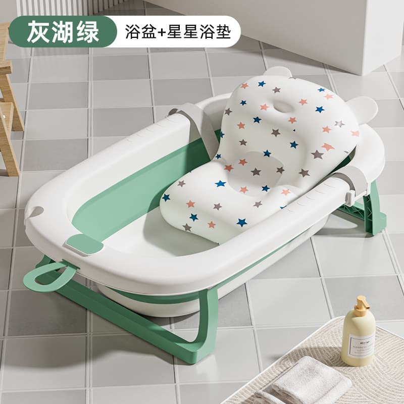 Tc regular model-dark green + star bath mat