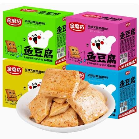 Jinmofang balıq tofus, 20 q * 20 paket, acı, Hunan ləzzəti 3