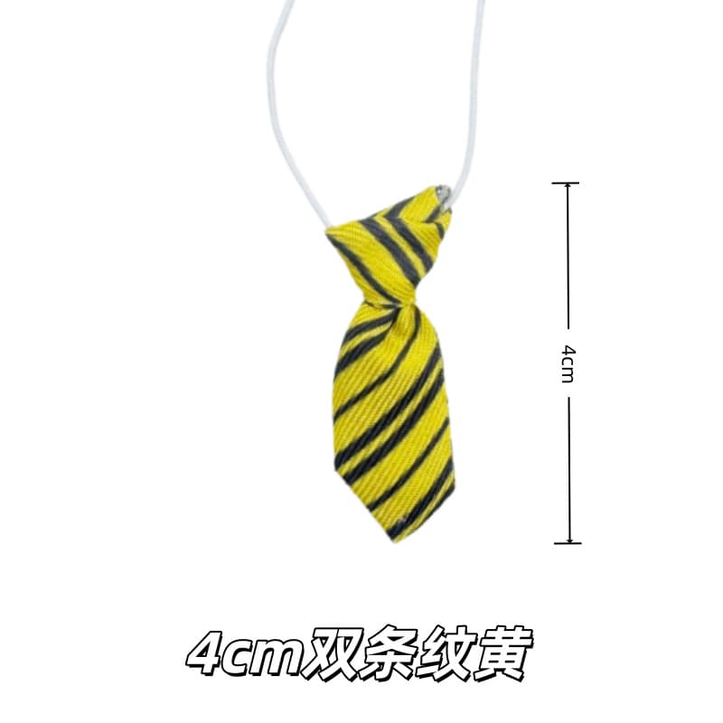 [double stripes] yellow and black large tie