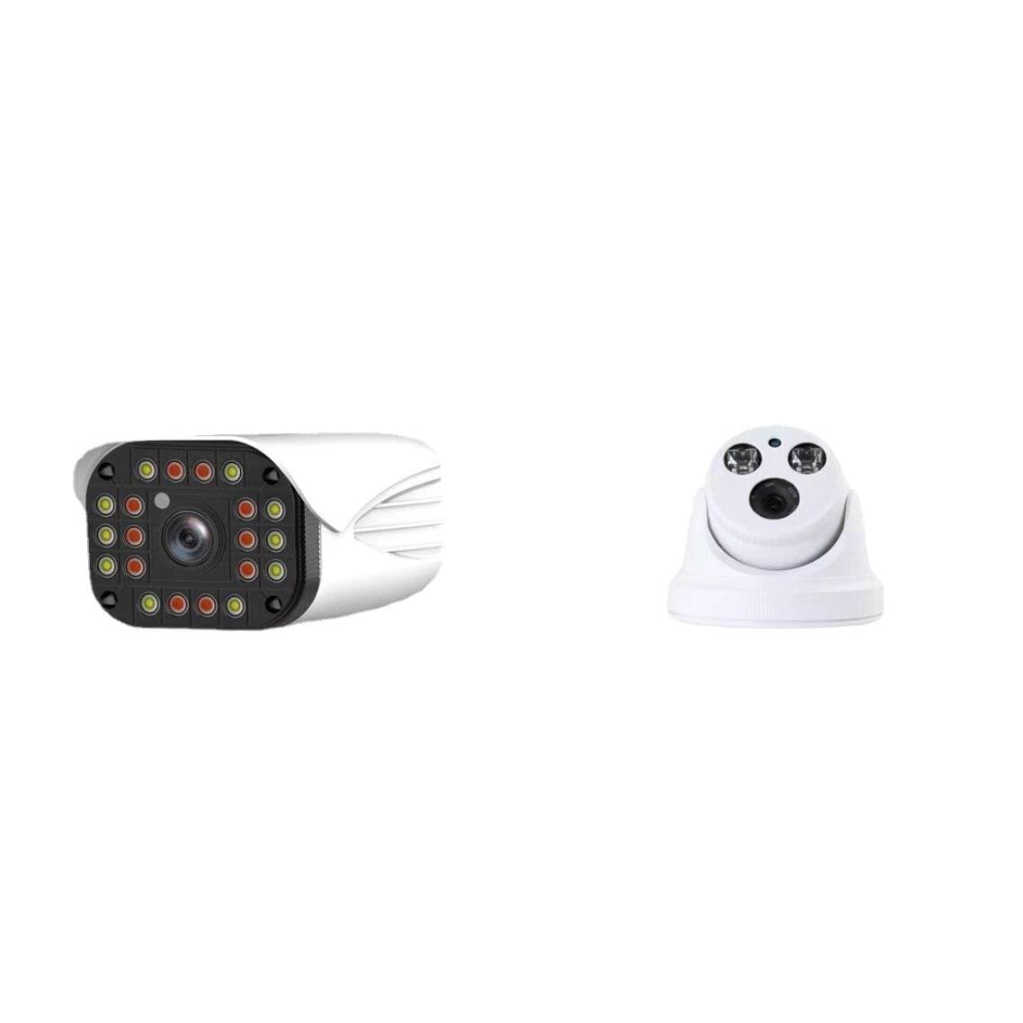 12 million dual light source POE network ultra-clear monitoring equipment suit with screen supermarket commercial household camera 8-way 5