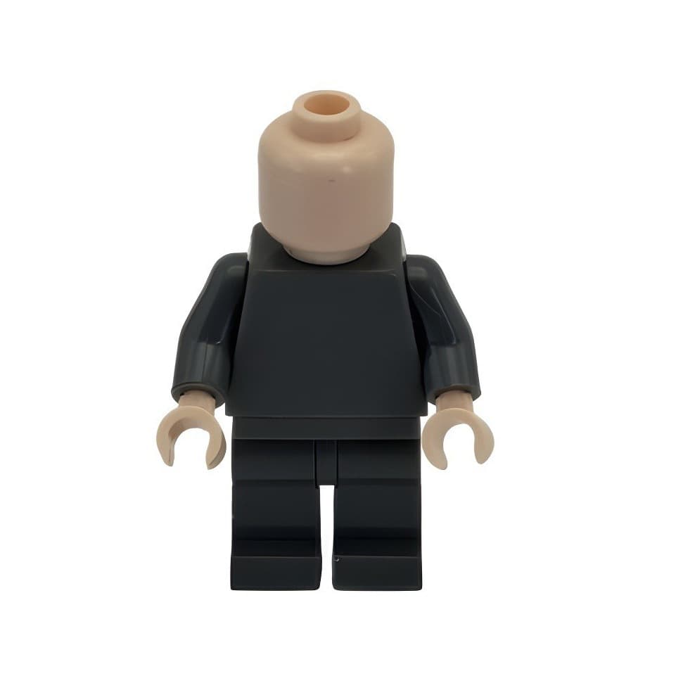 Dark gray body minifigure