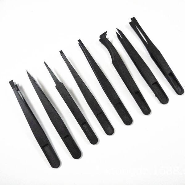 93301/2/3/4/5/6/7/8 elastic carbon fiber antistatic purification plastic antistatic tweezers plastic 4