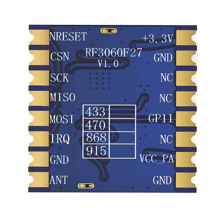 Siwei Wireless Dsss Module Small Volume 500Mw Communication Module Tcxo Crystal Oscillator Rf3060F27 3