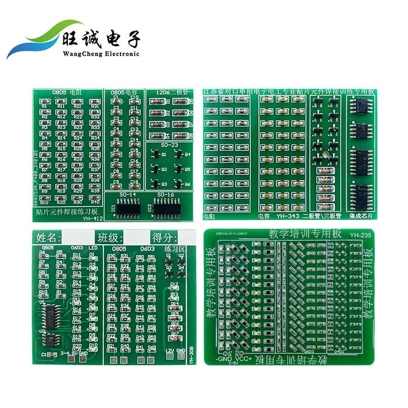 SMD komponentləri üçün lehimləmə təcrübə lövhəsi dəsti, DIY/təlim üçün 3