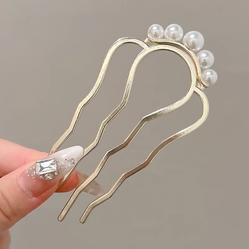 3#Golden small five beads