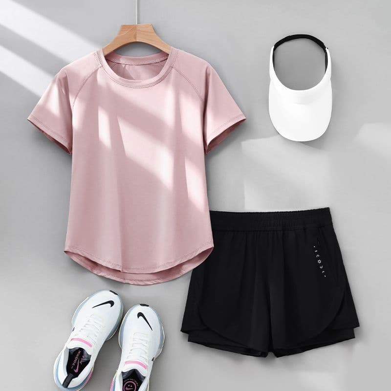 C07 pink + dk476 black [quick-drying and breathable] two-pack