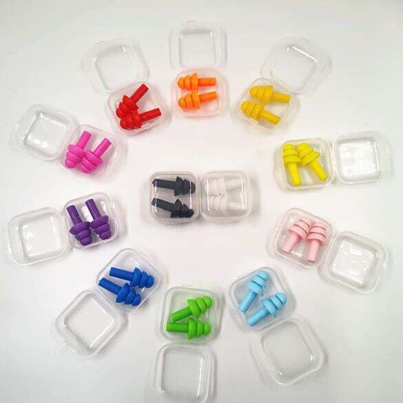 Earplugs boxed noise reduction sound insulation anti-noise bathing swimming waterproof ear protection wholesale manufacturers Christmas tree earplugs 4