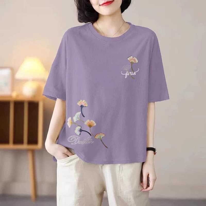 98 violet [upper and lower ginkgo leaves]