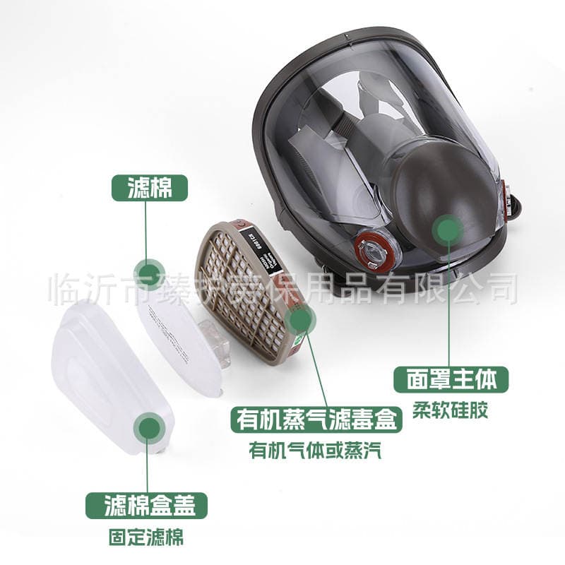 Gas Mask Spray Paint Dust Chemical Pesticide Decoration Polishing 6800 Same Style Mask Fire Cross-Border Dropshipping 3