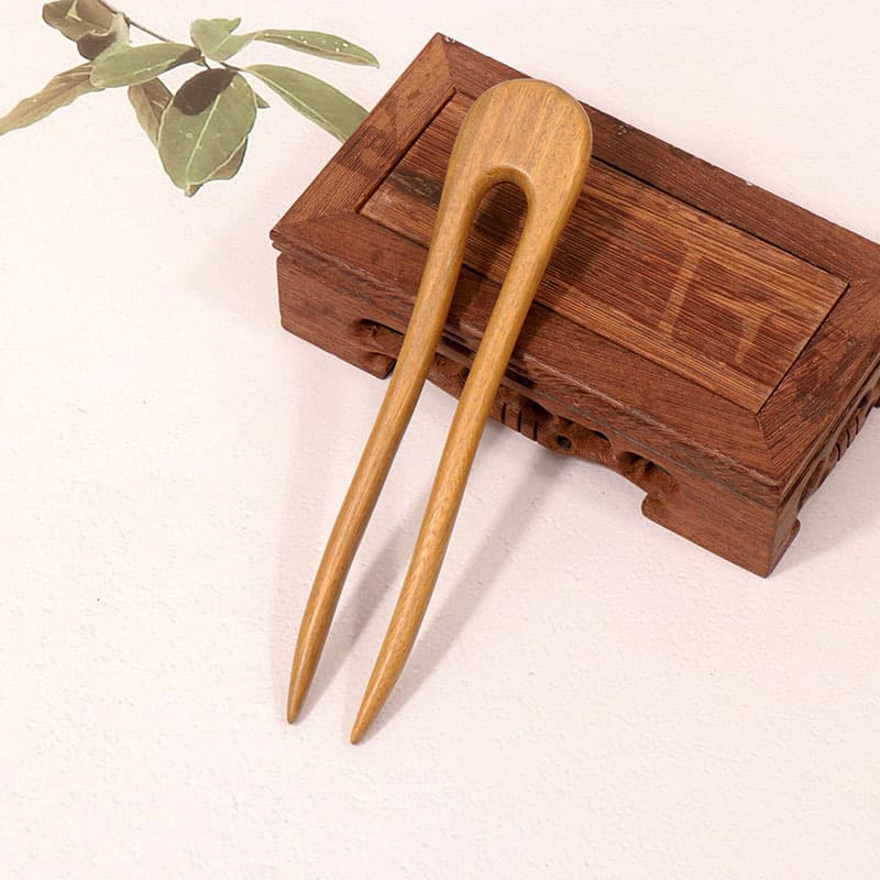 Green sandalwood hairpin---09 style 15cm)