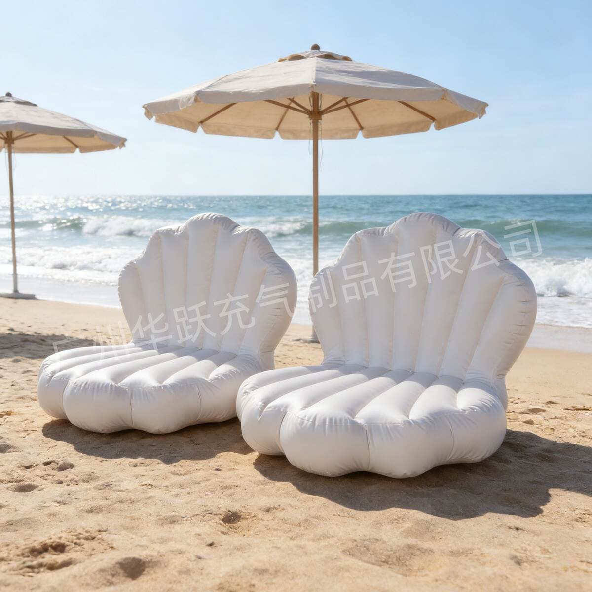 Internet-Famous Inflatable Pvc Shell Sofa Float Bed for Water Swimming, Mermaid-Themed Adult Water Play Equipment 3