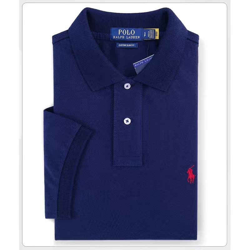 Royal blue-red label