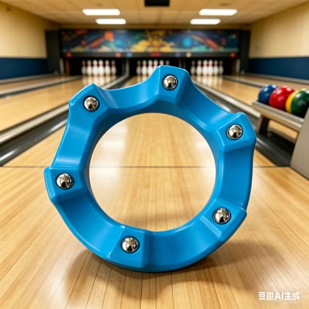 Bowling rack injection molding [blue]