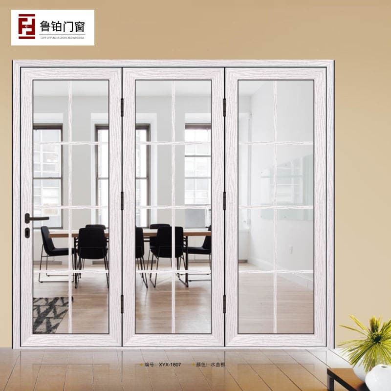 Foshan Manufacturer Aluminum Alloy Doors and Windows, Balcony Sliding Heavy-Duty Partition Doors, Shop and Hotel Thermal Break Aluminum Folding Doors Installation 4