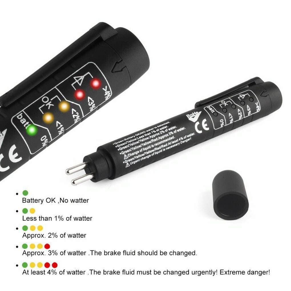 Foreign Trade Popular Car Brake Oil Test Pen with 5 Led Indicator Lights Dot3/4/5 Brake Oil Tester 4