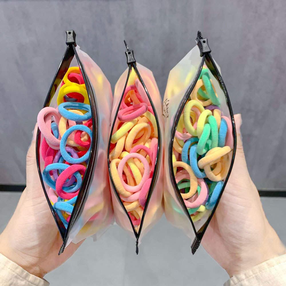 3cm Children's Hair Ties, High Elasticity, Colorful Towel Rings, Non-Damaging to Hair, Seamless Hair Bands for Girls, Hair Ropes, Hair Elastics 4