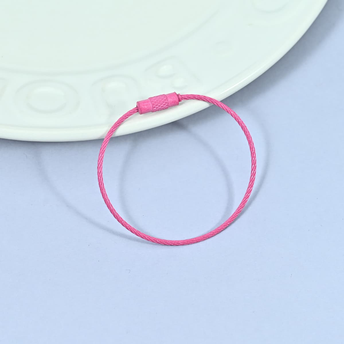 [rose red] 5cm colored wire ring