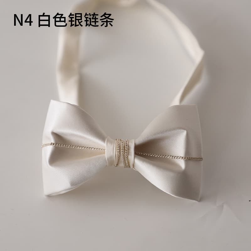 No. 4 white silver chain