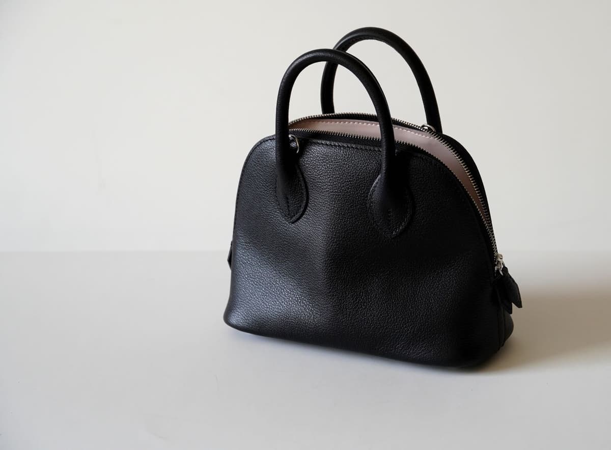 Black lining, pink (semi-handmade, semi-waxed thread, no charms)