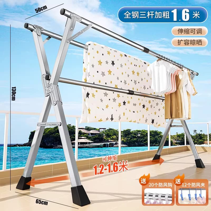 All-steel, triple-bar, heavy-duty flagship 1.6m - featuring thickened steel tubing - built tough for superior durability