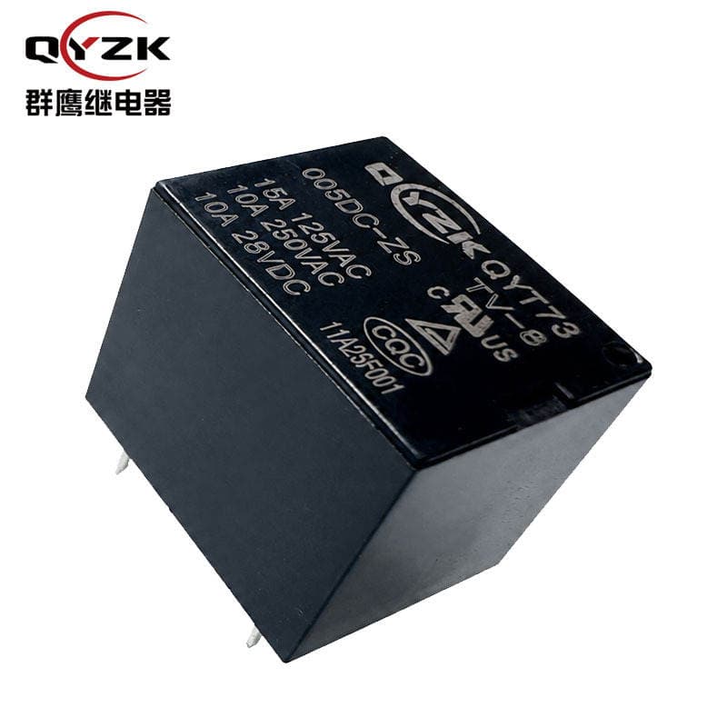 Qunying Factory Direct Sales Small T73 Relay 5V/12V/24V Five-Pin Switching Home Appliance T73 Relay 3